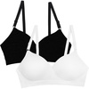 Black Hue/White 2-pack