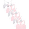 Blushing Rose/Skinny Stripe/White