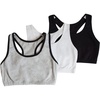 Heather Grey With Black/White/Black