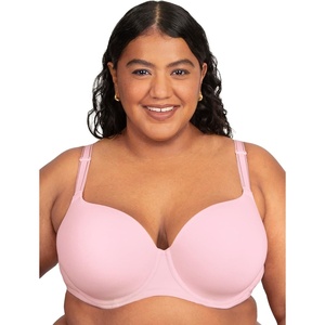 Fruit of The Loom Women’s Fit for Me Collection: Plus Size Cotton T-Shirt Bra – Comfort & Style for Every Body(Blushing Rose)