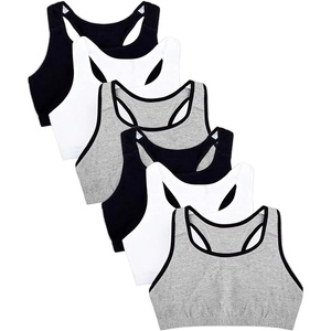 Fruit of the Loom Women’s Adjustable Shirred Front Racerback Sports Bra Multi Packs!(Heather Grey/ White/ Black – Adjustable)
