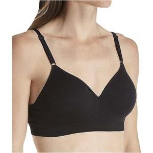 Fruit of the Loom Women’s Fruit of the Loom Womens Wireless Push-up Bra(Black)
